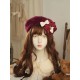 Hoshibako Works Bow Plush Beret(Pre-Made/8 Colours)